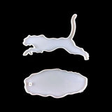 Leopard Horse Table Epoxy Resin Mold DIY Mirror Jumping Leopard Table