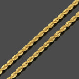 Ruixi Jewelry Classic Thick Twist Chain Necklace for Men and Women