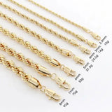 Ruixi Jewelry Classic Thick Twist Chain Necklace for Men and Women