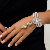 Vintage Style Faux Pearls Diamonds Gemstone Jewelry Set