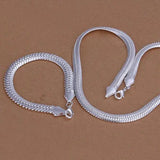 Silver Plated Punk Style Wedding Jewelry Set S214