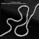 2pcs Tibetan Silver Necklace + Bracelet Set blingbling glitter Women's Jewelry