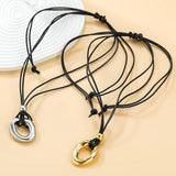 ZAA Vintage Metal Pendant Necklace for Women
