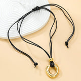 ZAA Vintage Metal Pendant Necklace for Women