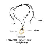 ZAA Vintage Metal Pendant Necklace for Women