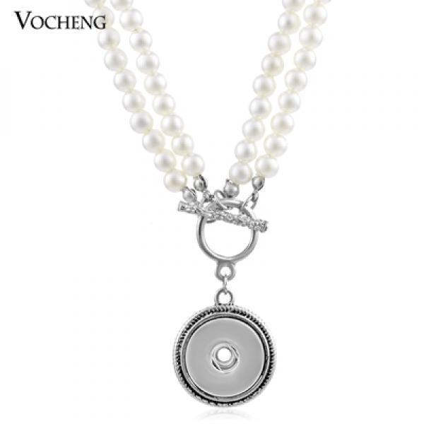 Vocheng Simulated Pearl Set 18mm Pendant Necklace and Bracelet