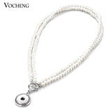 Vocheng Simulated Pearl Set 18mm Pendant Necklace and Bracelet