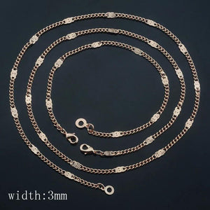 585 Rose Bracelet Carving Smart Chain Bracelet for Men and Women