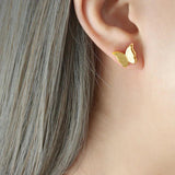 Butterfly Jewelry Set Stainless Steel Earrings Ring Bracelet Necklaces