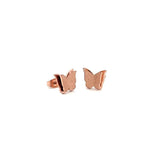 Butterfly Jewelry Set Stainless Steel Earrings Ring Bracelet Necklaces
