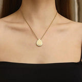 Stainless Steel Frosted Drops/Circles Charm Pendant Set