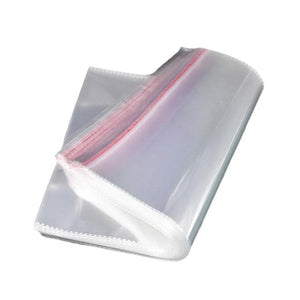 100pc/pack 10x20cm Self Adhesive Transparent Bags Jewelry Packaging
