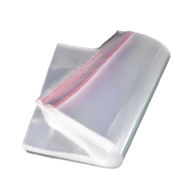 100pc/pack 10x20cm Self Adhesive Transparent Bags Jewelry Packaging