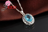 925 Silver Crystal Bridal Wedding Jewelry Set for Women