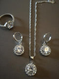 925 Silver Needle Women Wedding Jewelry Sets