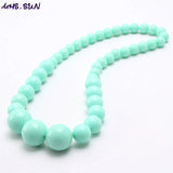 Baby Beads Necklace Bracelets Set Colorful