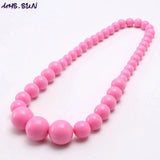 Baby Beads Necklace Bracelets Set Colorful
