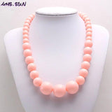 Baby Beads Necklace Bracelets Set Colorful