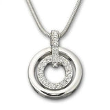Concentric Circle Crystal Jewelry Set for Women