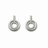 Concentric Circle Crystal Jewelry Set for Women