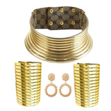 African Style Statement Choker Vintage Jewelry Set for Women