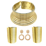 African Style Statement Choker Vintage Jewelry Set for Women