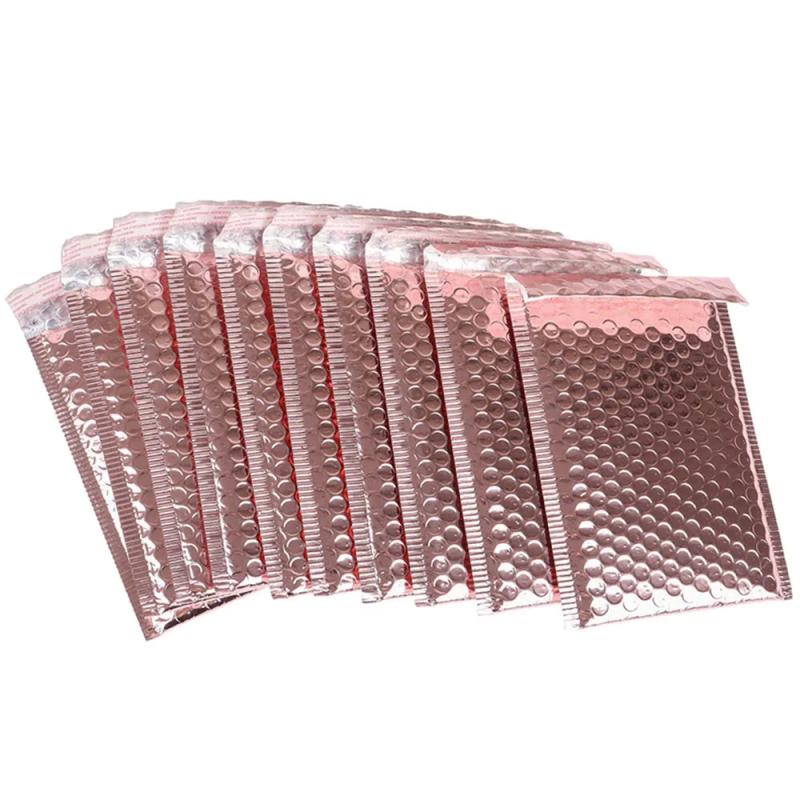 5pcs 15X20CM Rose Aluminum Foil Bubble Mailing Envelope Bag
