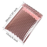 5pcs 15X20CM Rose Aluminum Foil Bubble Mailing Envelope Bag
