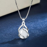 925 Silver Spiral Opal Jewelry Set FQL23089
