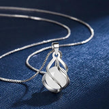 925 Silver Spiral Opal Jewelry Set FQL23089