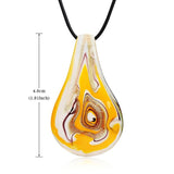 Vintage Quicksand Glass Pendant Necklace & Earrings Set