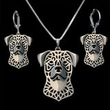 Metal Rottweiler Dog Jewelry Set - Hot Lovers