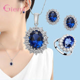 925 Silver Needle Gemstone Jewelry Set