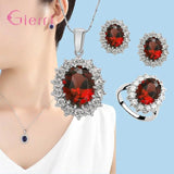 925 Silver Needle Gemstone Jewelry Set