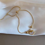 925 Silver Shell Love Bracelet Necklace Set for Women, Gift Jewelry