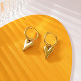 316L Stainless Steel Heart Love Necklace Earrings Set