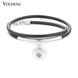 Vocheng Snap Button Charms 12mm Pendant Set Leather Jewelry