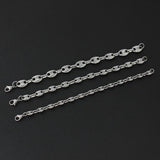 Coffee Bean Shape Chain Stainless Steel Bracelet Necklace