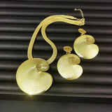 Dubai Jewelry Set Women Pendant Necklace Earrings Weddings Party Choker African