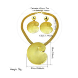 Dubai Jewelry Set Women Pendant Necklace Earrings Weddings Party Choker African