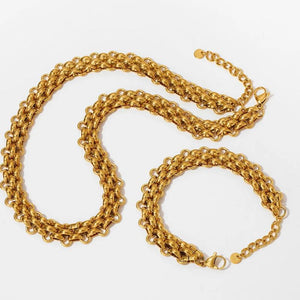 Exaggerated Chain Set Stainless Steel Gift