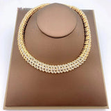 Dubai Bridal Jewelry Set 18k Plated Crystal Earrings Necklace Bracelet Ring