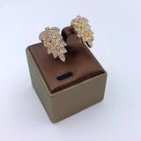 Dubai Bridal Jewelry Set 18k Plated Crystal Earrings Necklace Bracelet Ring