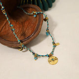 Vintage Stainless Steel Charms Necklaces Boho Pink Rope Chains Bracelets