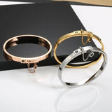 Golden Stainless Steel Flower Charm Jewelry Set