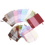 9Colors 10x14cm Cotton Drawstring Gift Bags Jewelry Packaging
