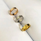 Stainless Steel Cross Nut Nail Crystal Charm Bangle & Ring Set