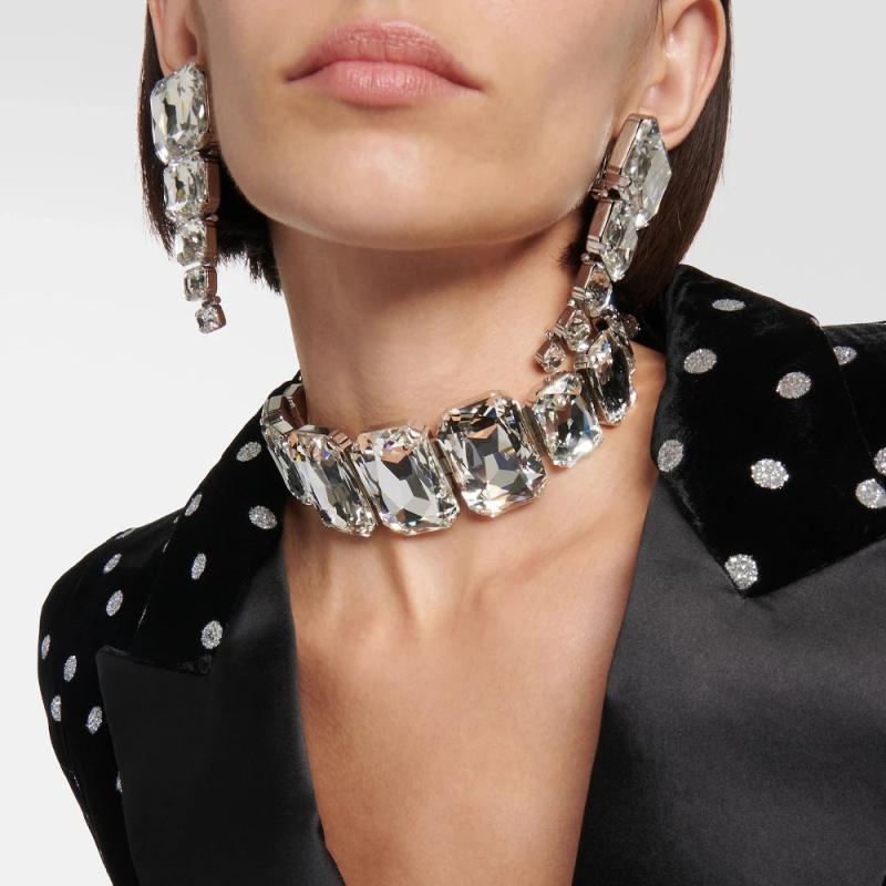 Stonefans Square Crystal Jewelry Sets Women Party Accessories Bridal Set