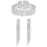 3-Pc Rhinestone Jewelry Set for Wedding Bridal Party