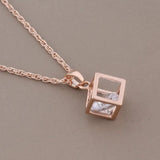 Natural Zircon Rose Earring Jewelry Set